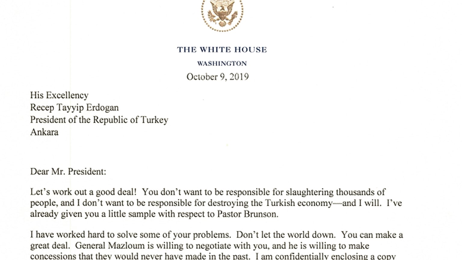 Sosyal medya Trump'ın Erdoğan mektubuna nasıl tepki verdi?