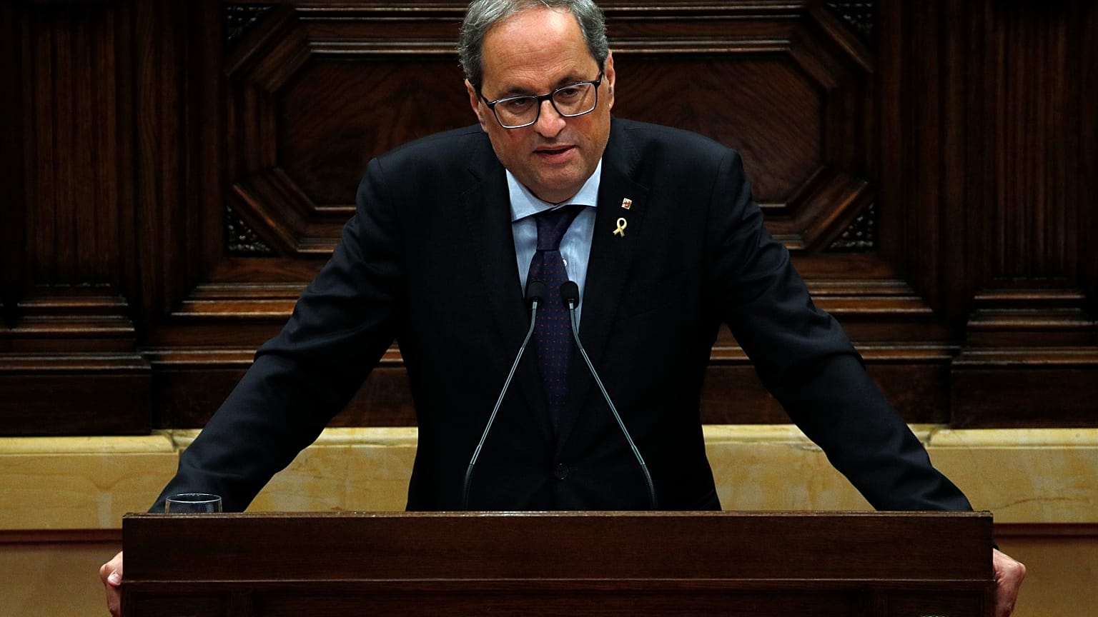 Catalan leader Quim Torra tells parliament there must be a new independence vote 