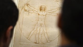 "Vitruvian Man" in Venice's Accademia Gallery