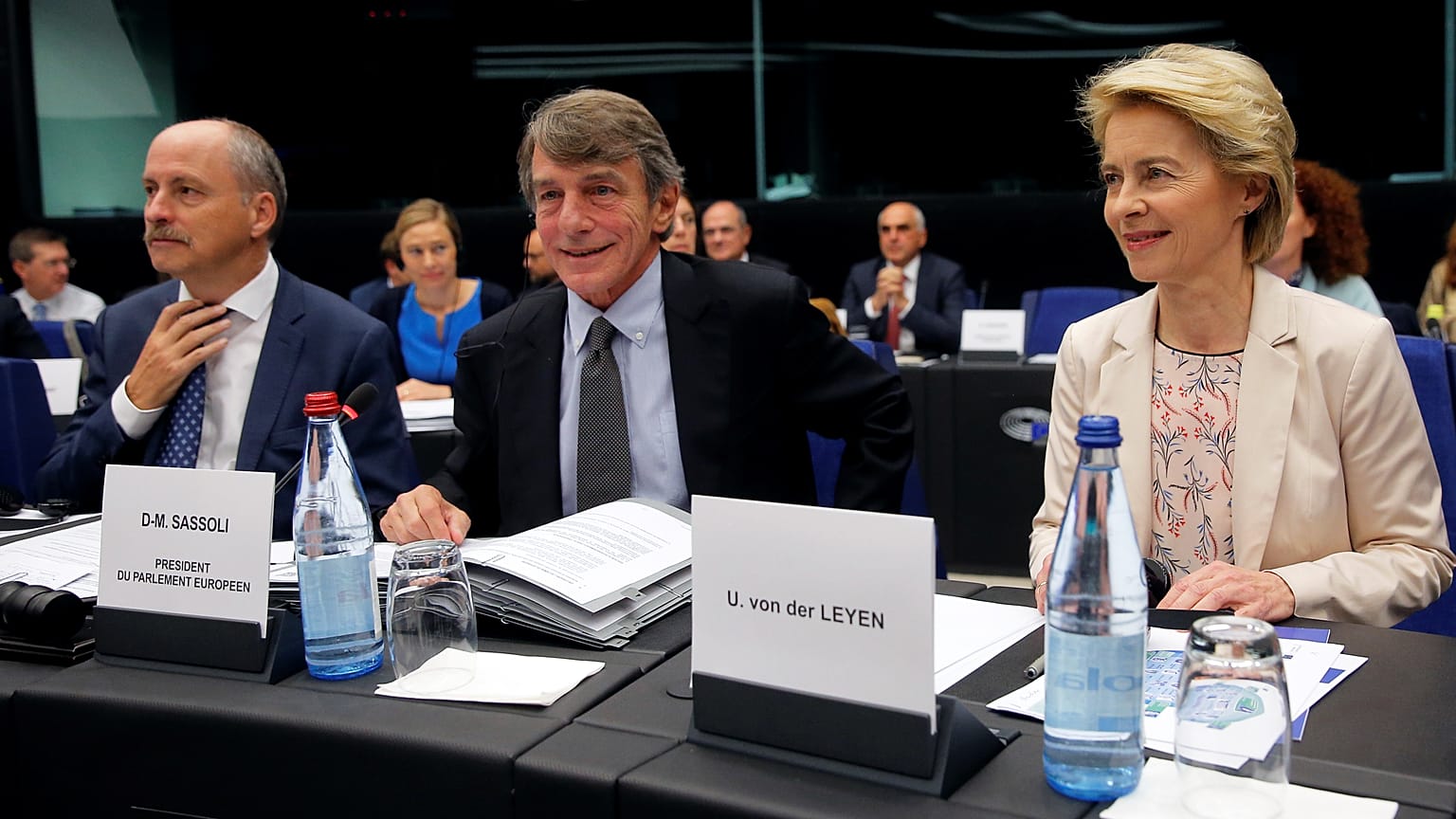 Davide Sassoli et Ursula von der Leyen