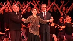 Alicia Alonso en una imagen de archivo junto al tenor español Plácido Domingo
