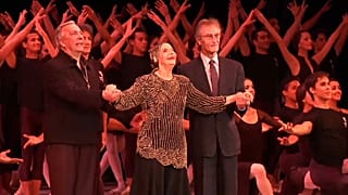 Alicia Alonso en una imagen de archivo junto al tenor español Plácido Domingo