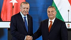 Recep Tayyip Erdogan török elnök és Orbán Viktor miniszterelnök az Országházban 2018. október 8-án.
