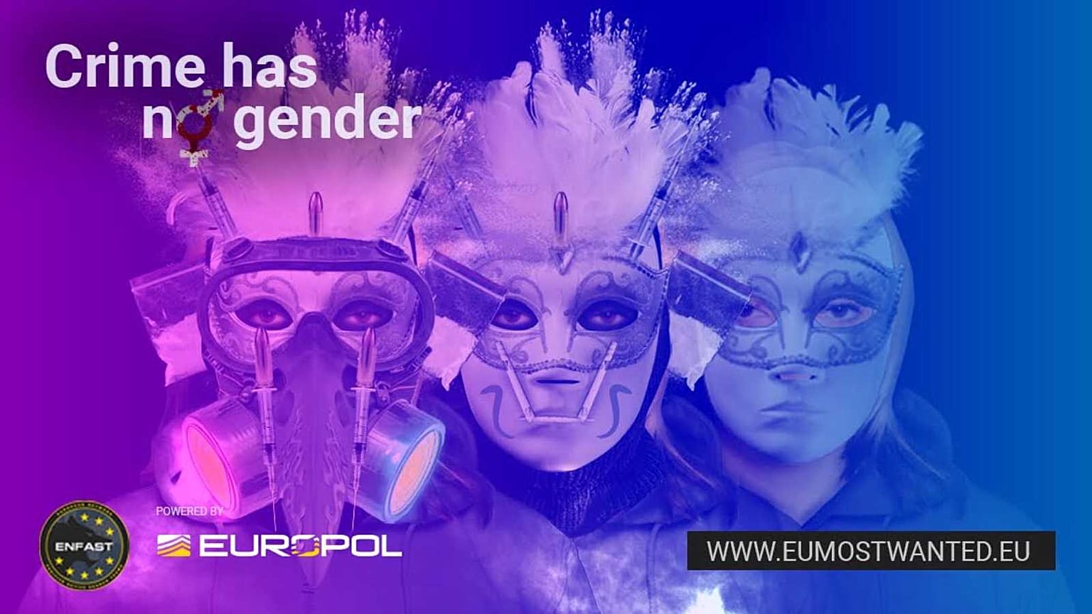 Illustration de la campagne "Crime has no gender"