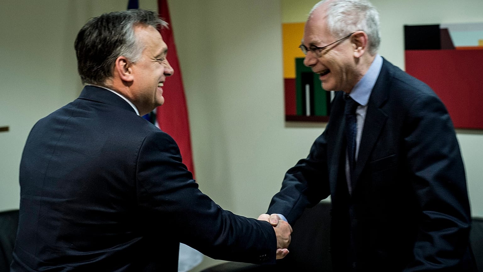 Orbán Viktor miniszterelnök és Herman Van Rompuy 2015-ben