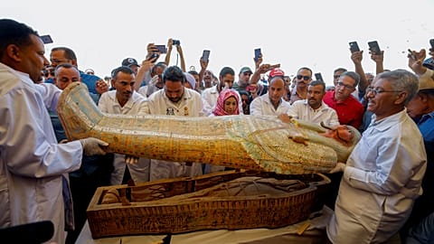 Egypt unveils biggest ancient coffin find in over a century