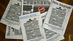 Australien sieht schwarz: Zeitungen zensieren Titelseiten