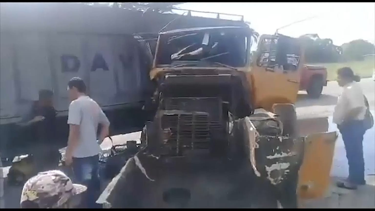 فيديو: شاحنة تصطدم بمجموعة سيارات في فنزويلا ووقوع 14 جريحاً 
