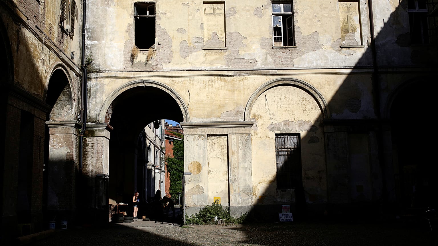 FILE PHOTO: A yard of the Cavallerizza Reale building in Turin, Italy, July 15, 2016. 
