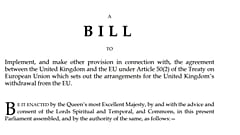 Brexit: What's in the Withdrawal Agreement Bill?