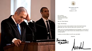 Trump'tan Netanyahu'ya doğum günü mektubu: 'Muhteşemsin!'