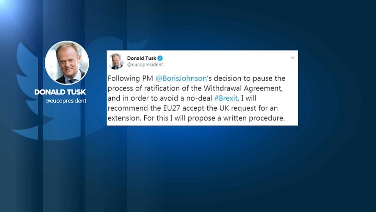 Brexit, Donald Tusk: Proporrò a Ue di accettare richiesta proroga