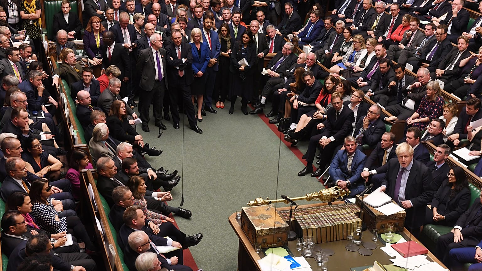 Boris Johnson says he awaits EU move on Brexit delay after parliament defeat