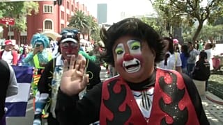 Watch: Clowning around in Mexico City