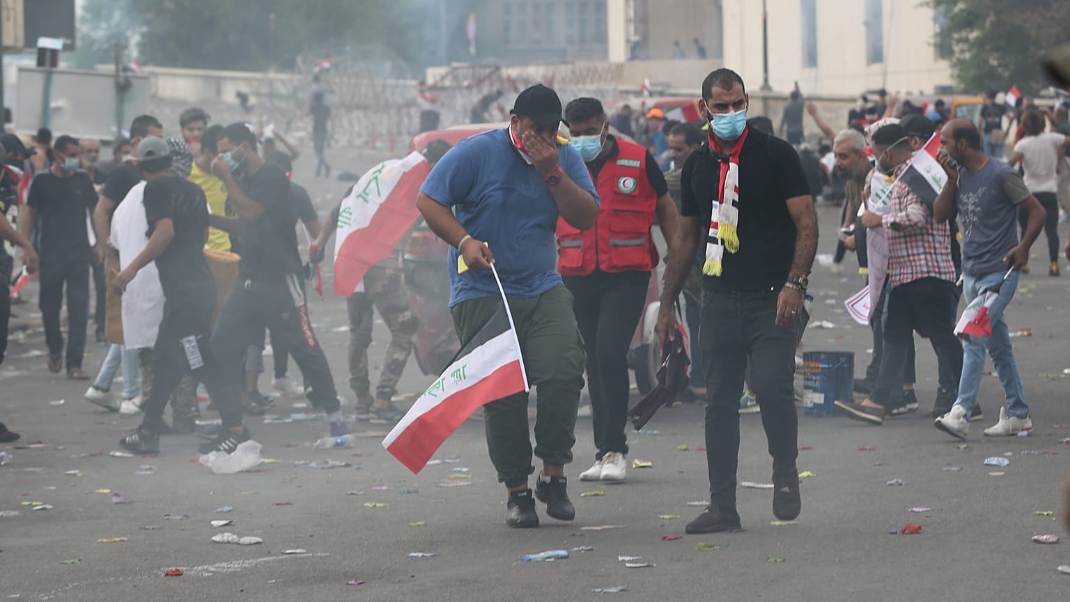 Many complained that they were hit with tear gas