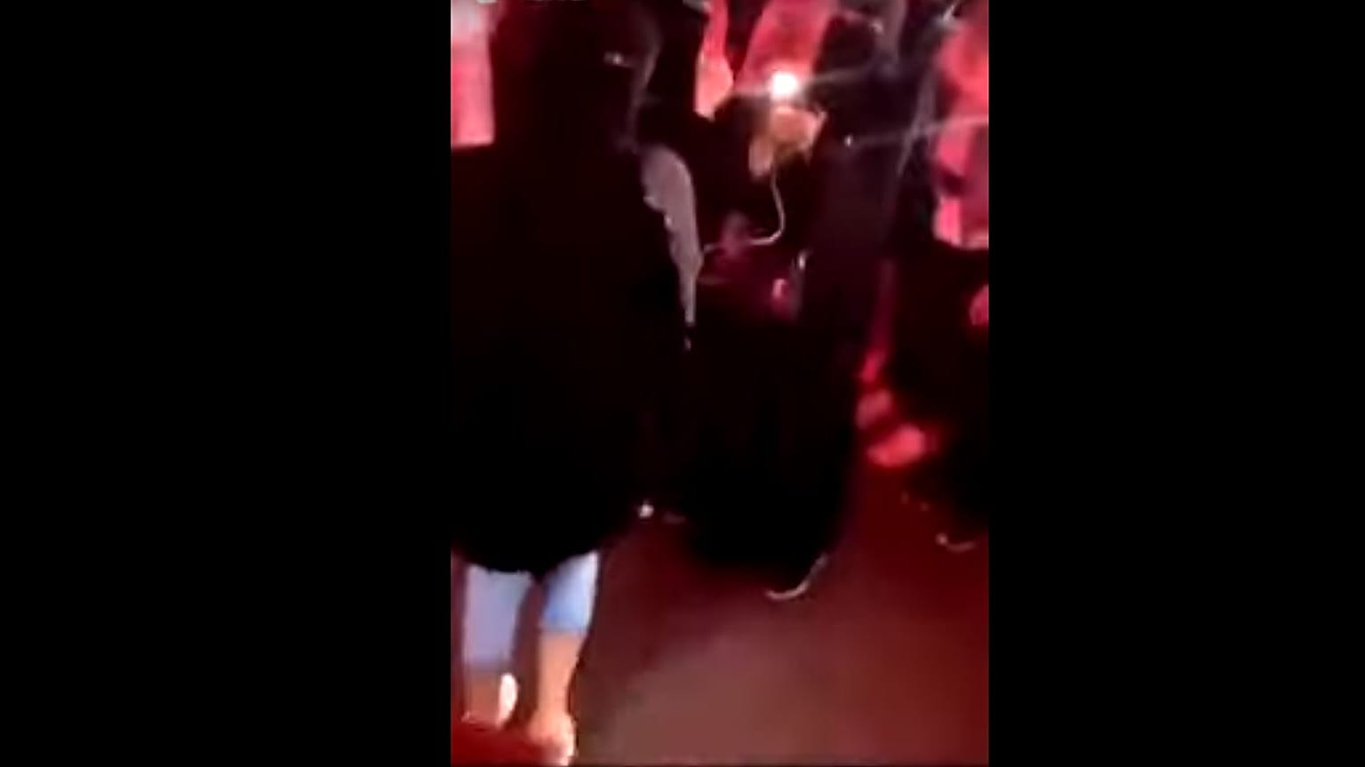 صورة ملتقطة من مقطع الفيديو المتداول على مواقع التواصل الاجتماعي 