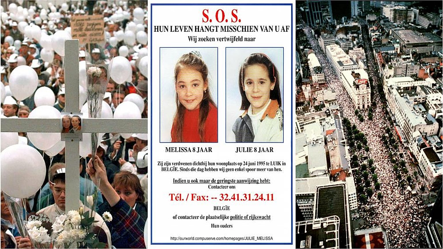1996 yılında kurbanlardan Melissa ve Julie adına yapılan yürüyüş 