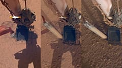 Mars toprağından dışarı çıkan sonda cihazı