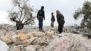 محلی که نیروهای آمریکایی در نزدیکی روستای باریشای سوریه عملیات خود را علیه رهبر داعش انجام دادند