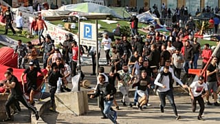 Mindestens 6 Verletzte: Angriff auf Protestlager in Beirut