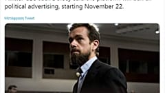 La fin des publicités politiques sonnera sur Twitter le 22 novembre 