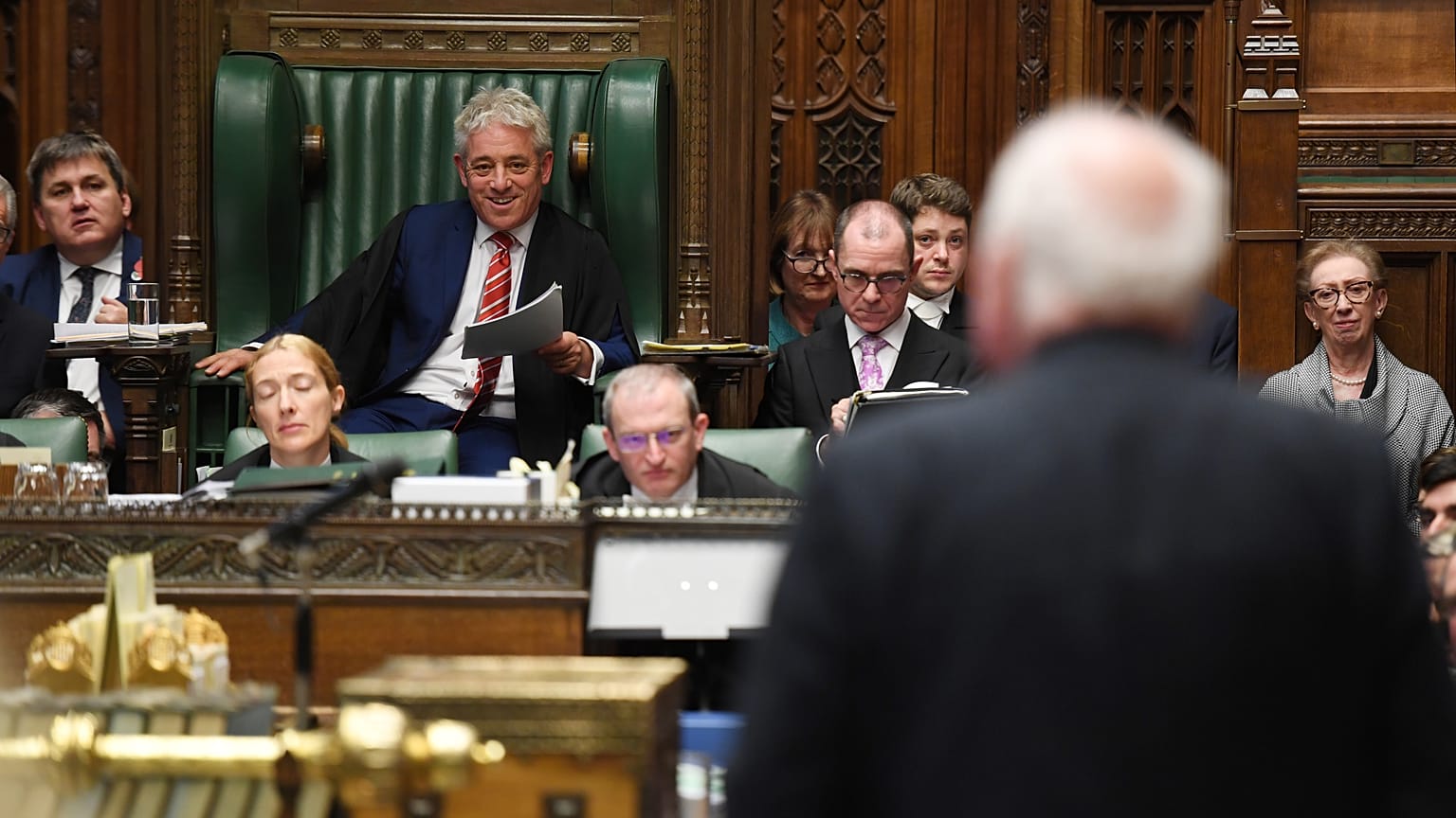 Britain's Speaker of the House of Commons John Bercow speaks at the House of Commons in London, Britain October 30, 2019