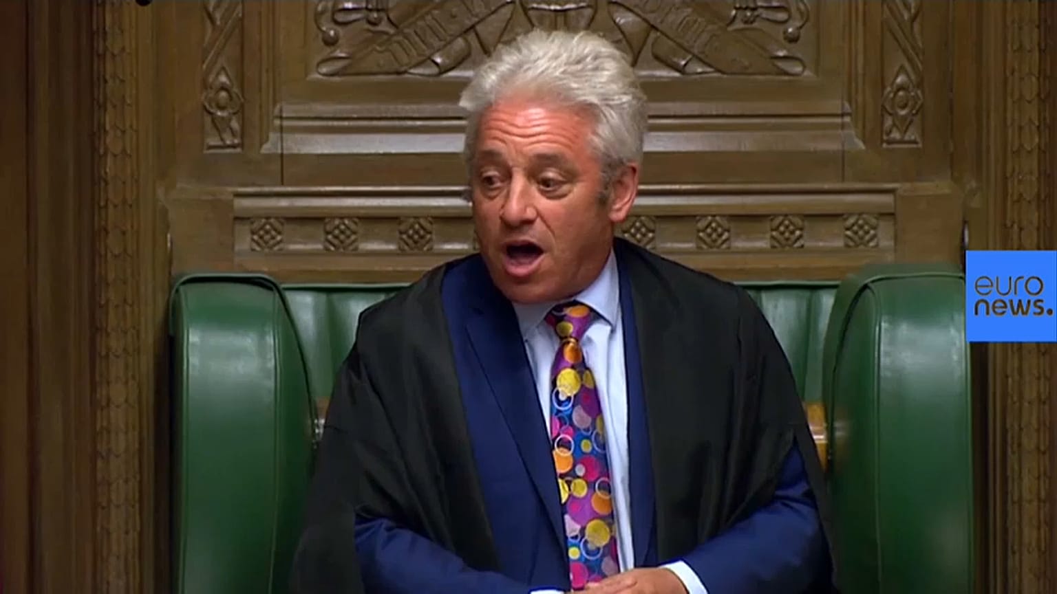 Despedida del presidente de los Comunes John Bercow tras 10 años poniendo ¡Ooordeeen!
