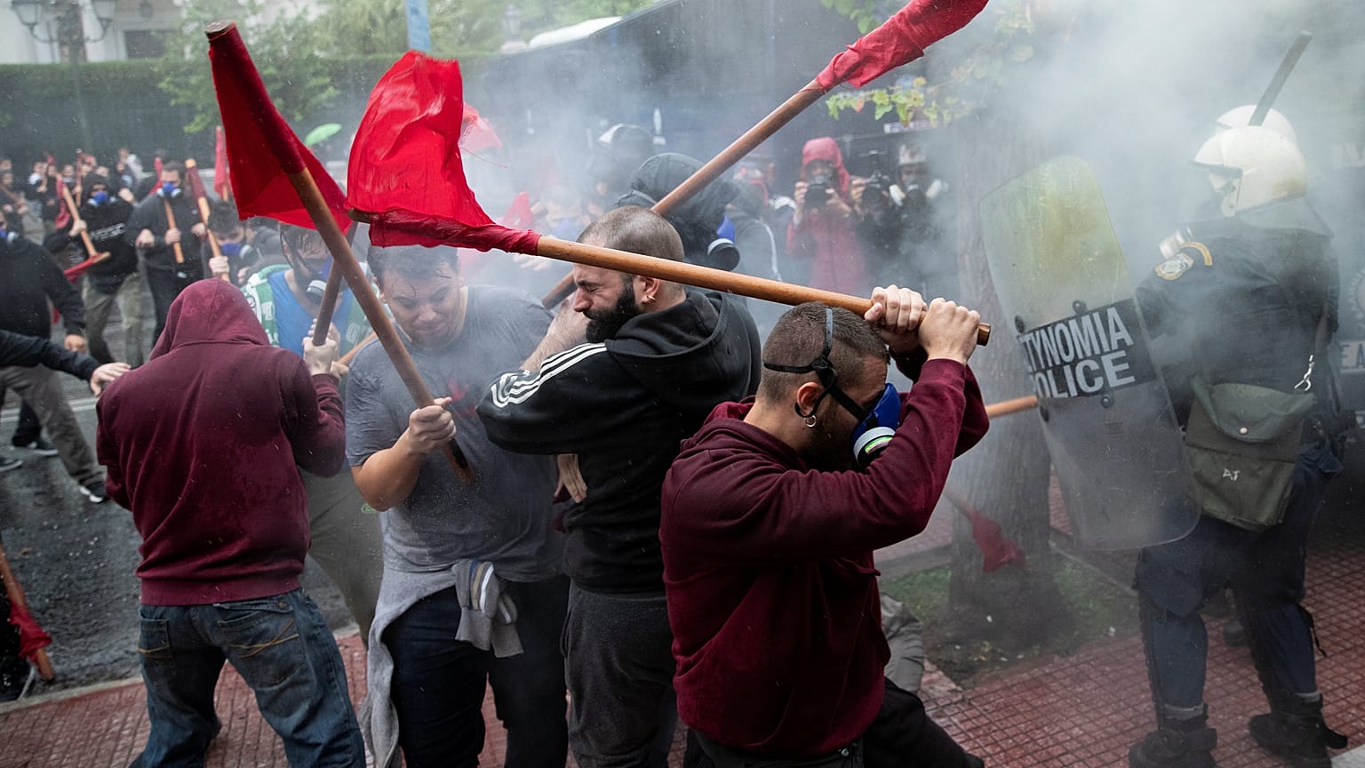 Επεισόδια στην πορεία των φοιτητών 