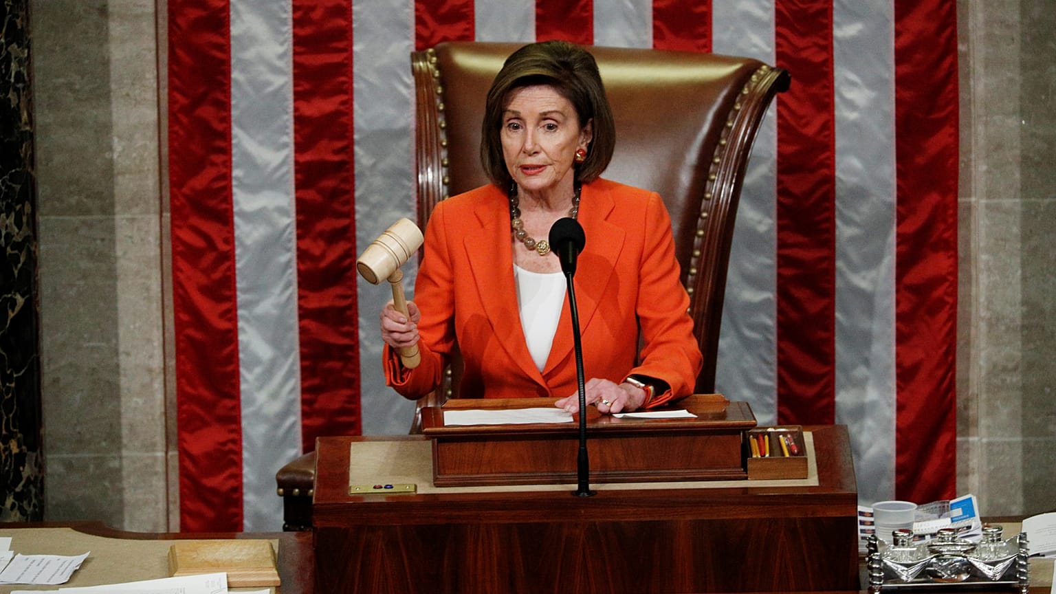 La presidenta de la Cámara de Representantes, Nancy Pelosi