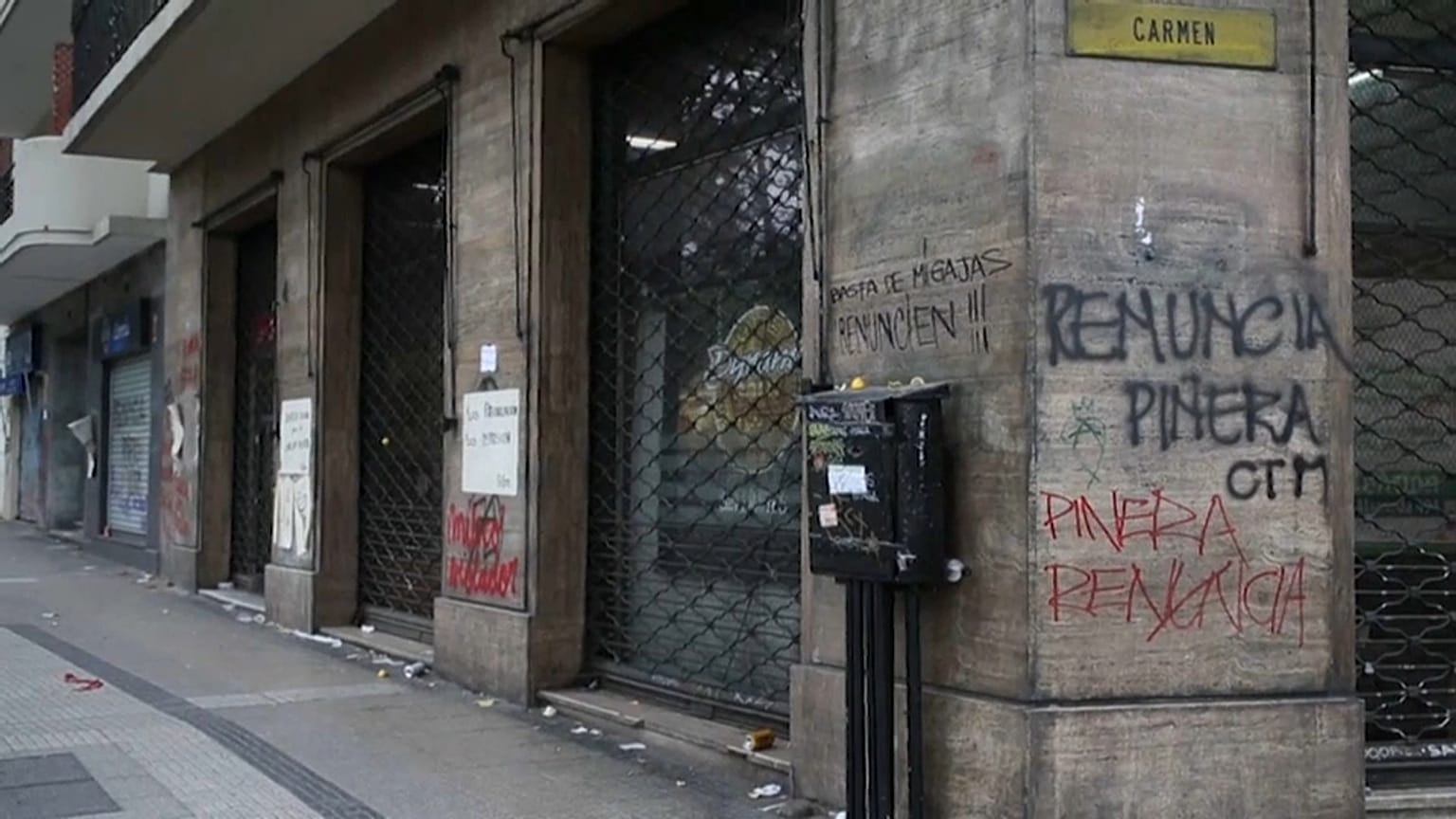 El coste de las protestas en Chile