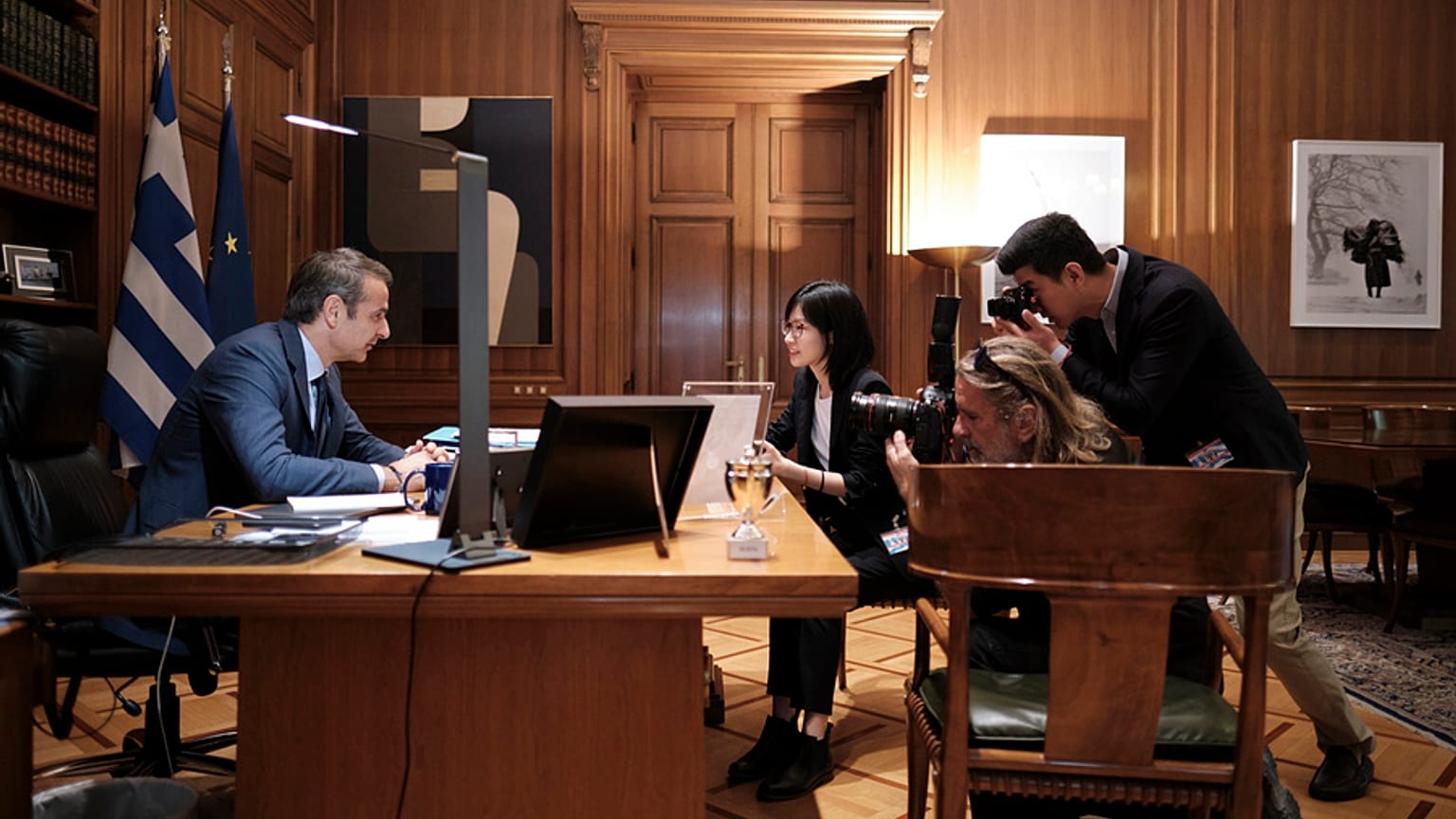 Ο Κυριάκος Μητσοτάκης στη Σαγκάη με το βλέμμα στις επενδύσεις 