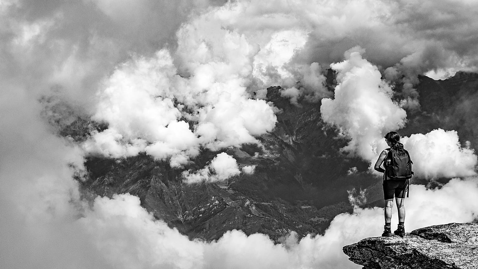 Val Chisone, la montagna in bianco e nero 