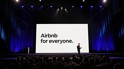 Airbnb CEO Brian Chesky speaks onstage during "Introducing Trips" Reveal at Airbnb Open LA on November 17, 2016 in Los Angeles, California.