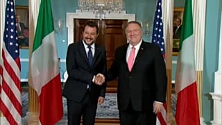 Italy's Matteo Salvini in US for talks with Mike Pompeo and Mike Pence