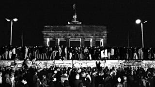 Berlin, porte de Brandebourg, le 9 novembre 1989