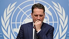 Krähenbühel bei einer Pressekonferenz im Januar