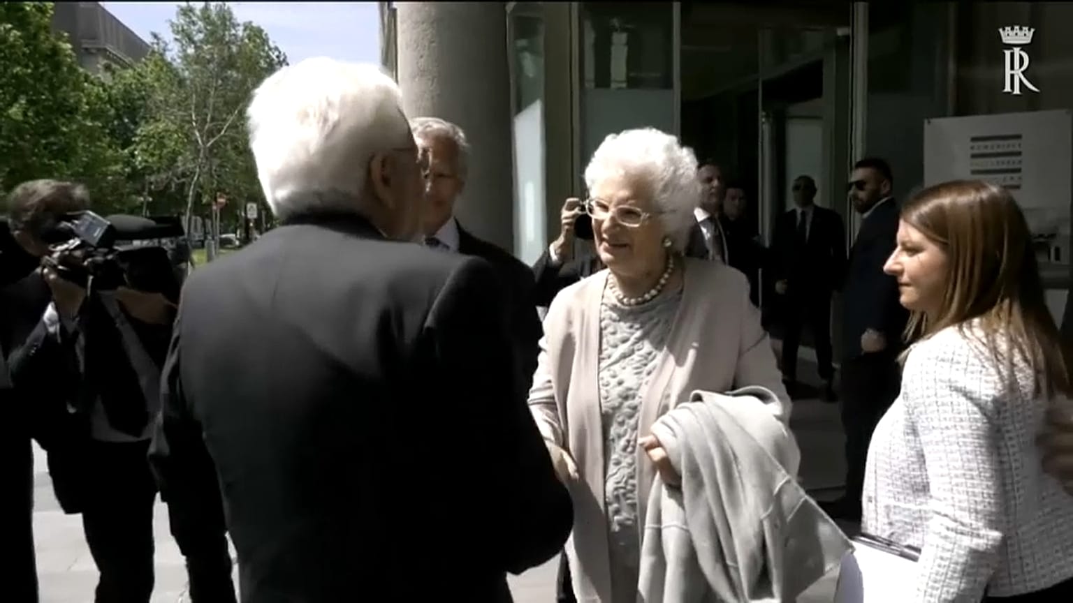 Scorta per la senatrice Liliana Segre
