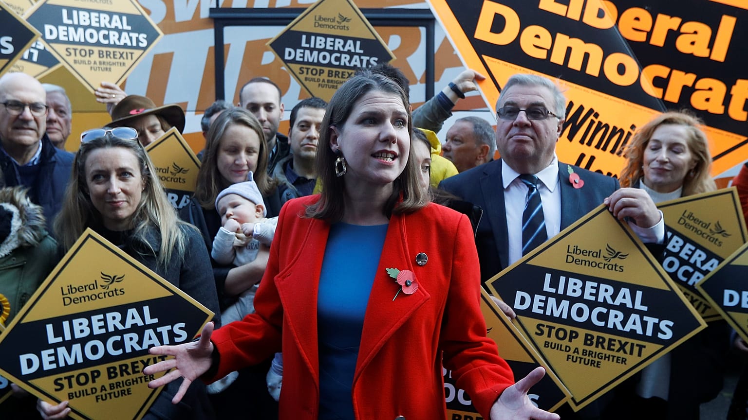 Leader of Britain's Liberal Democrats Jo Swinson in London, Britain, November 6, 2019. 