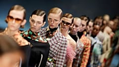 Models at Prada Fashion Show