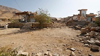 صورة من الأرشيف لزلزال ضرب إيران في 2017