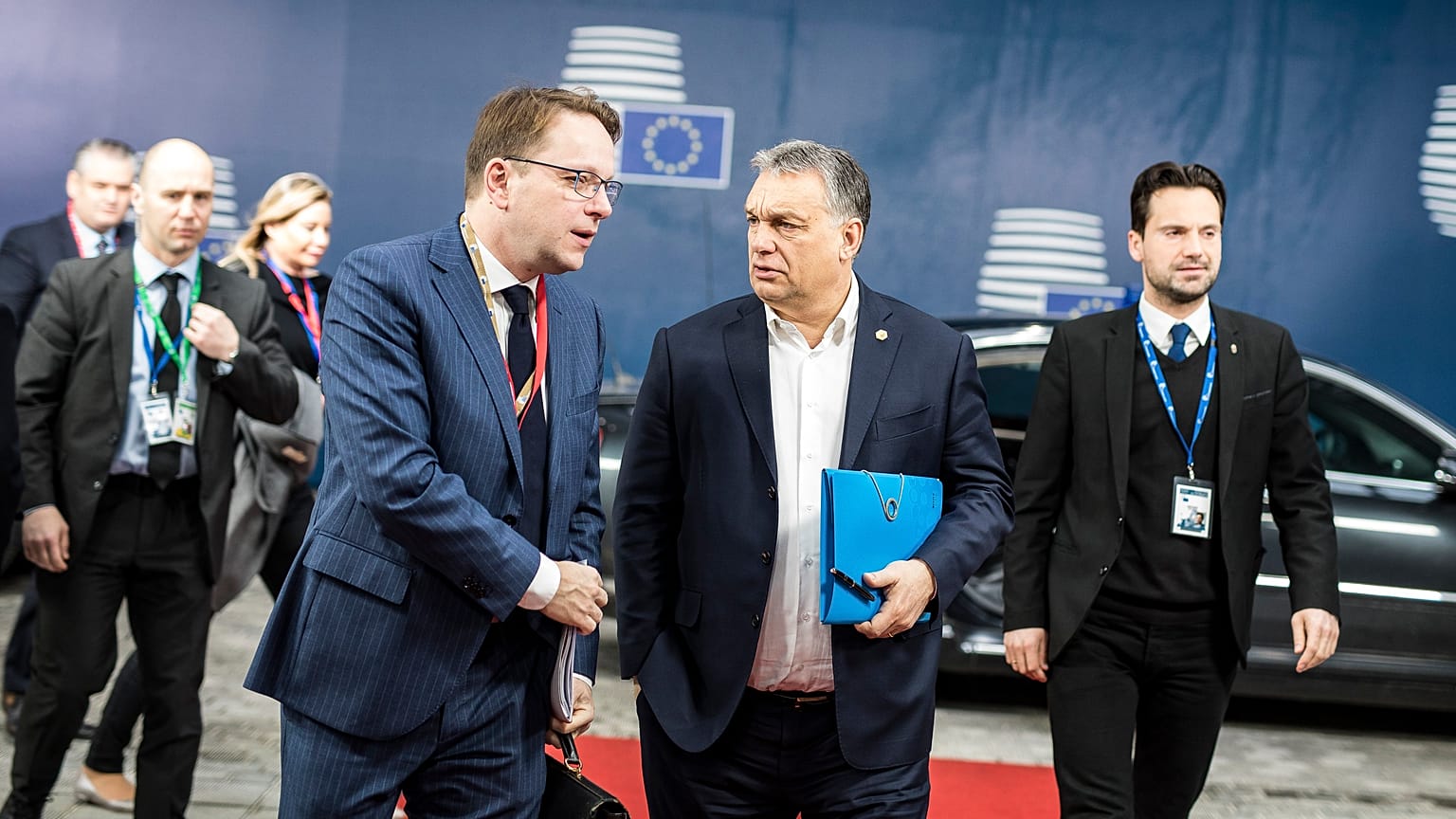 Várhelyi Olivér és Orbán Viktor 2018 március 23-án