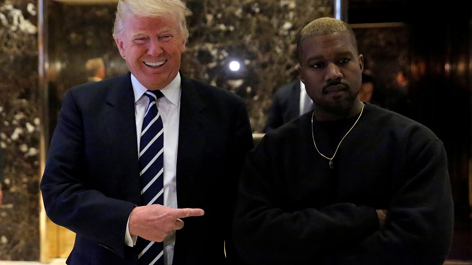 Kanye West and Donald Trump
