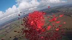 شقایق‌باران در آسمان بریتانیا