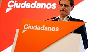 Ciudadanos leader Albert Rivera addresses the media at the party headquarters a day after general elections, in Madrid