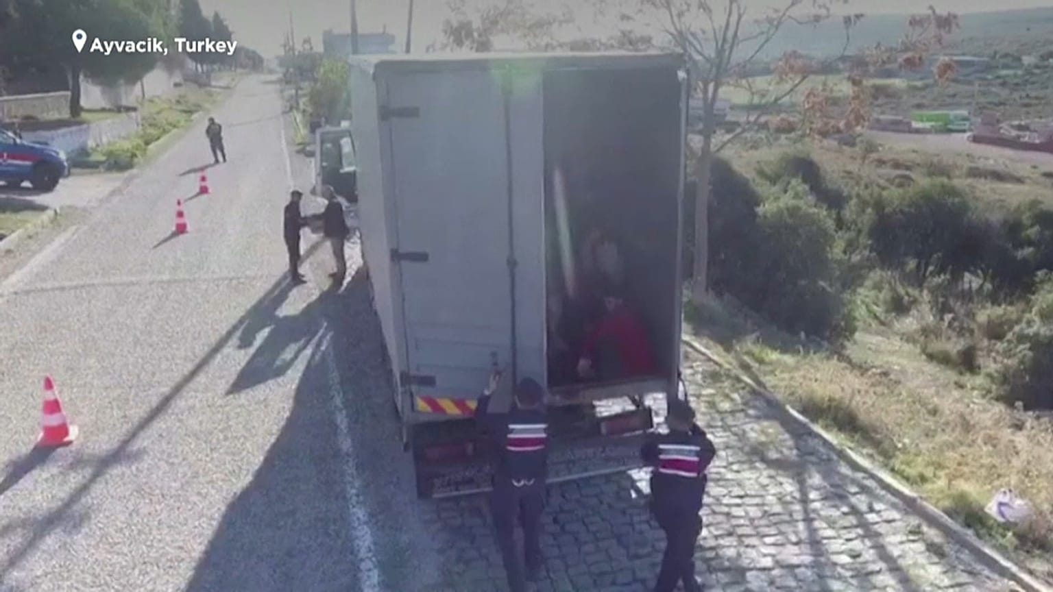 Turkey stops truck carrying 82 migrants bound for Europe