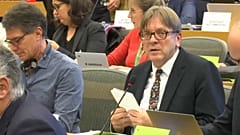Verhofstadt was updating MEPs on Brexit 