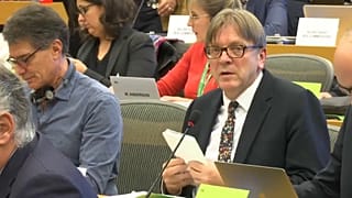 Verhofstadt was updating MEPs on Brexit 