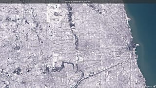 Chicago ayer, bajo la nieve