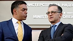 Außenminister Heiko Maas und sein mazedonischer Amtskollege Nikola Dimitrov 