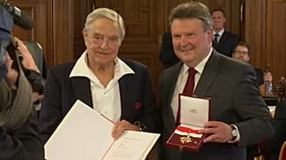 Soros György, a CEU alapítója és Michael Ludwig, Bécs főpolgármestere